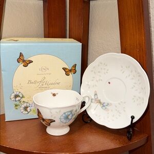 NEW…The Butterfly Meadow Tea Cup and Saucer…
